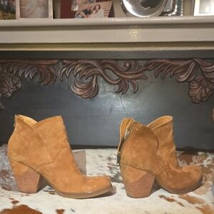 Tan Suede Ankle Boots